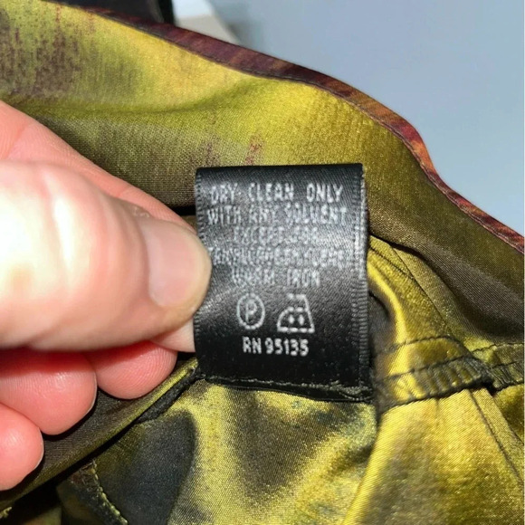 Lafayette 148 New York 100% Silk Iridescent Multicolored Wrap Blouse Size 12 - Picture 10 of 11